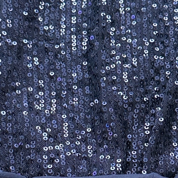 CAROLINE Constas Koren Sequined High Low Asymmetrical Knotted Evening Midi Dress - Picture 9 of 9